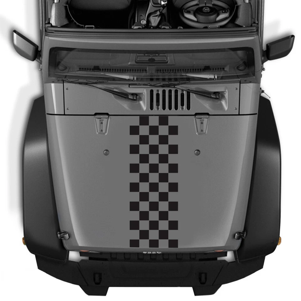 Calcomanía adhesiva a rayas para capó de techo de carreras de automóviles carrocería lateral accesorio de decoración Foto 4 de 4