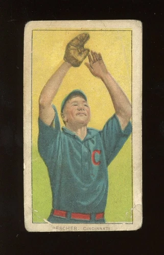 1909 T206 Baseball #39 Bob Bescher (Hands In Air) Polar Bear PR *e1