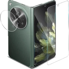 3 Set For OnePlus Open Glass Front Screen Protector with Camera Lens Protector