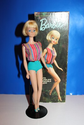 Vintage American Girl Barbie in Box with Stand and Booklet MIB
