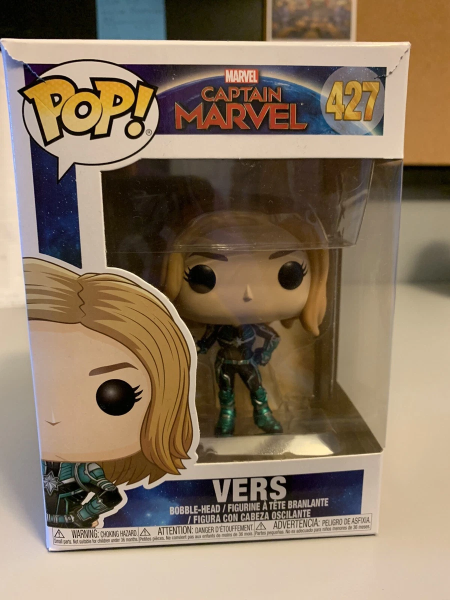 Captain Marvel Vers Funko Pop Vinyl minor box wear eBay