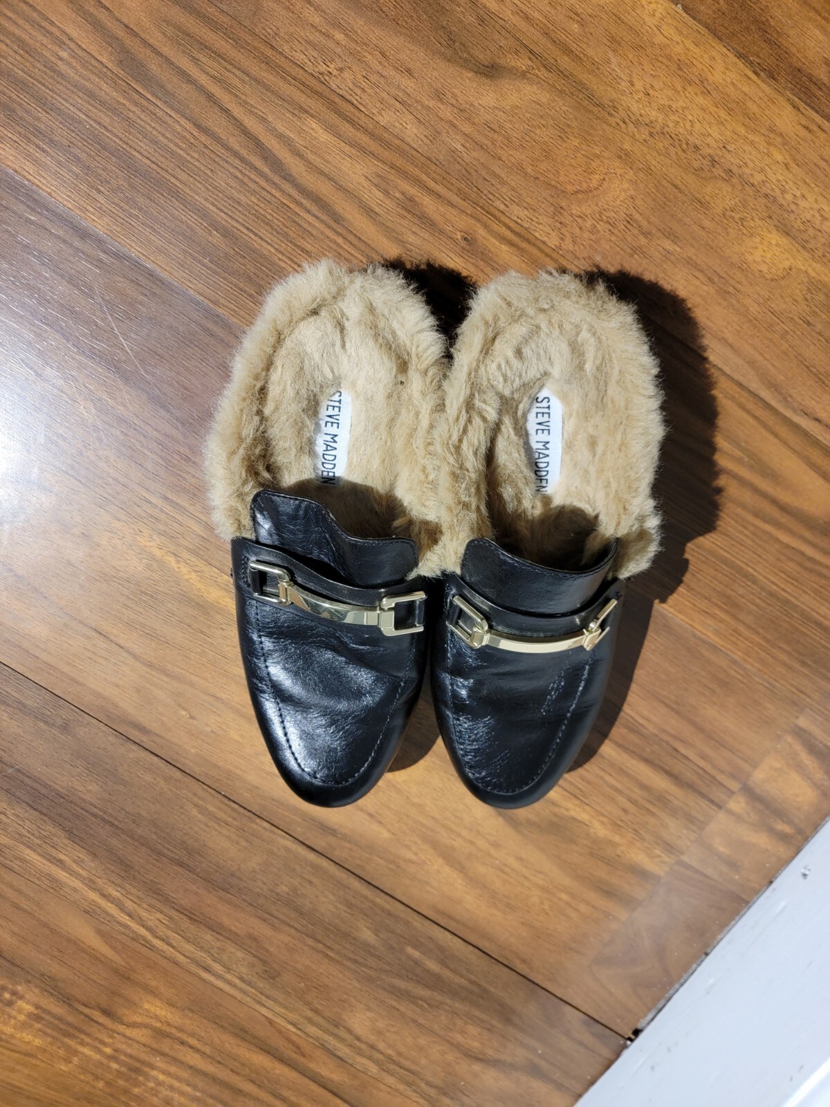 Steve Madden Womenu0026#039;s Slides Fur Loafer Size 5.5 Shoe | eBay