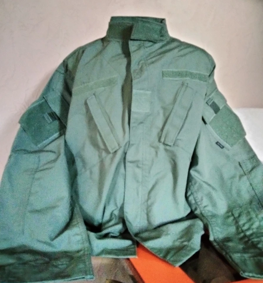 Traje táctico de 2 piezas verde ejército grado profesional TRU SPEC L-XL nuevo sin etiquetas Foto 2 de 4