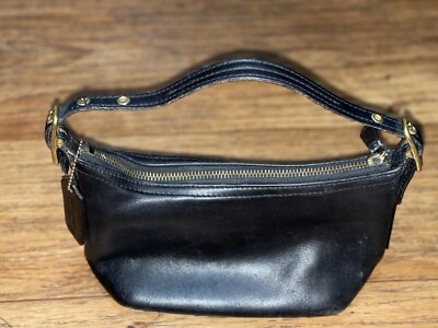 Vintage Coach Demi 9844 Hobo Baguette Swing Bag. Black Rare!!! | eBay