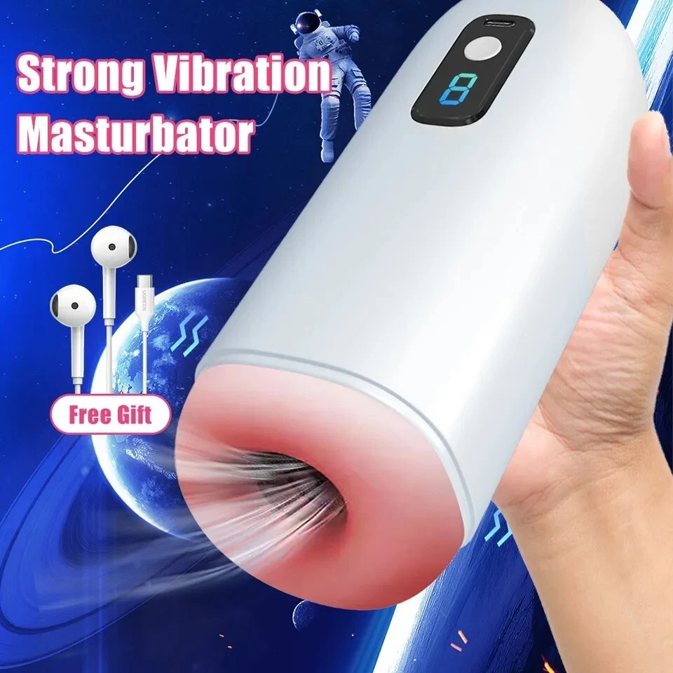 Automatic Male Masturbator Cup Strong Vibration Digital Blowjob Machine &  gift | eBay