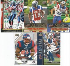 CFL CFLPA ALLSTAR MONTREAL ALOUETTES 5 CARD LOT  BARGAIN BASEMENT BB37