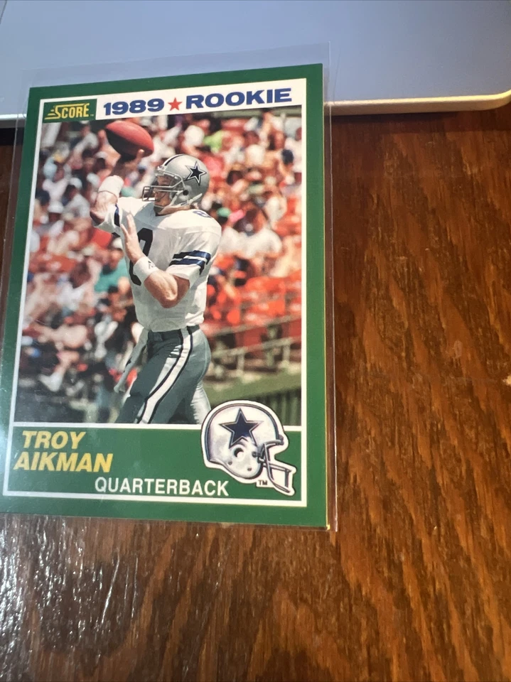 Troy Aikman 2012 Score Rookie Flashbacks Reprint #270 HOF DALLAS COWBOYS RARE!! - Image 2 of 4