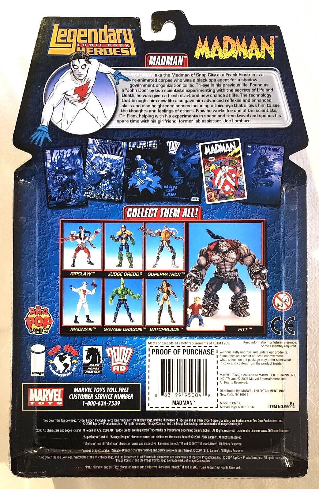 New! Complete PITT Baf set (plus variants) - Legendary Comic Book Heros - ToyBiz