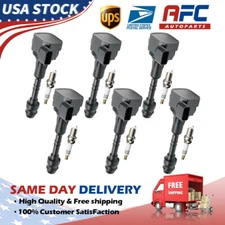 6Pack Ignition Coil + Iridium Spark Plug For 2003-2006 Nissan 350Z UF349 afc