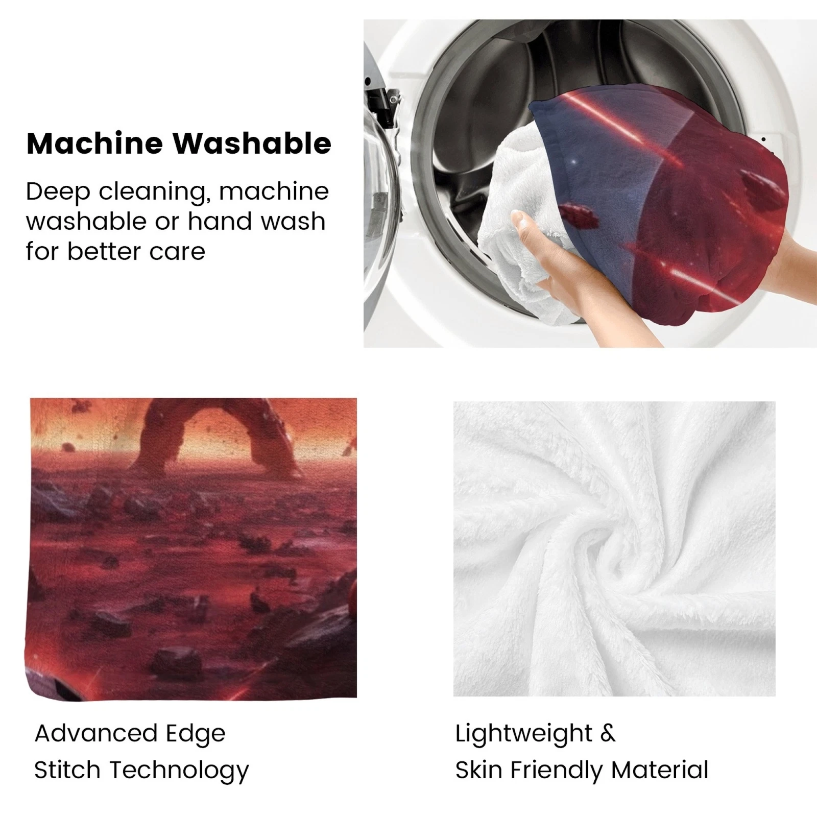 Red Hulk Flannel Blanket Soft Sofa Bed Couch Throw Birthday Gift