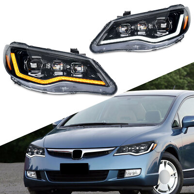 LED Headlights for Honda Civic FD2/Mugen RR/RC 2007-2011Acura CSX