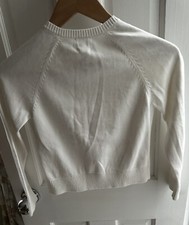 2 Girl  s White Cardigans, Lilly Pulitzer and Lands  End M L