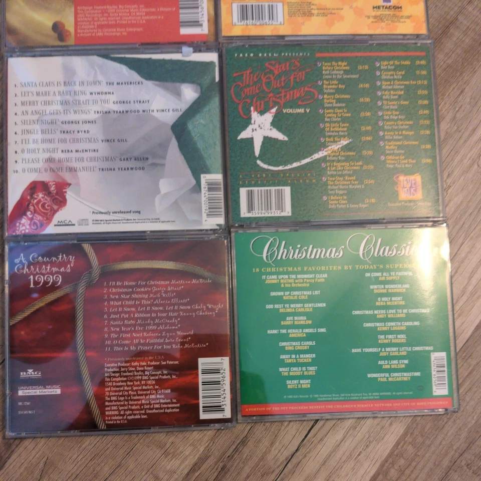 6 CD Lot Christmas 3x Country 1996, 1999, 2000, Top Stars, Jaz-Mataz, Classics Foto 4 de 4