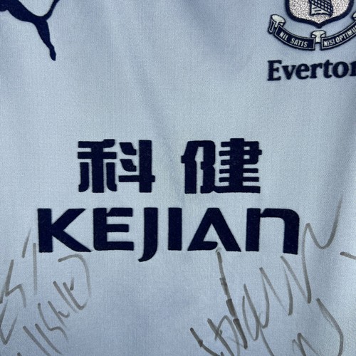 Everton 2003/2004 Puma Third Football Soccer Jersey Shirt Signed Men's Size L - Picture 4 of 11