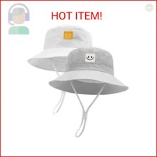 FURTALK Baby Sun Hat Smile Face Toddler Boys Girls Bucket Hat 0-5 Years Kids UPF