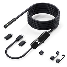 Endoscope Camera with Light, Dual Lens 1080P HD Inspection Camera, 8 LED, 6.5...