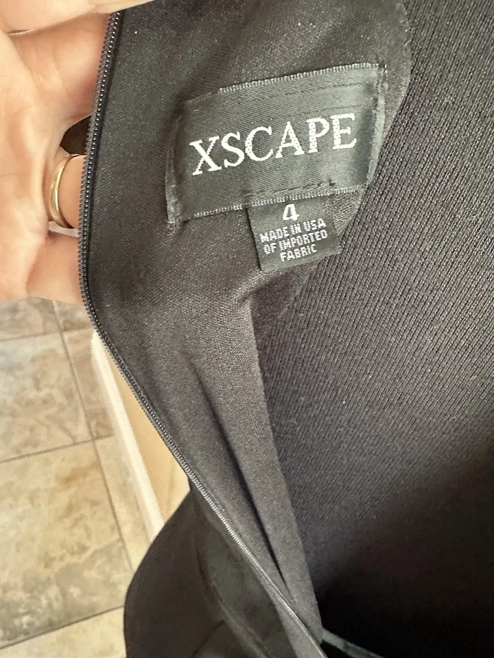 Vestido Escape Beautiful Para Mujer Negro Formal/Cóctel Talla 4-Excelente Estado Foto 4 de 4