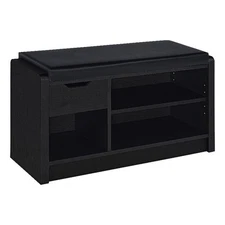 Arrington Storage Bench Black