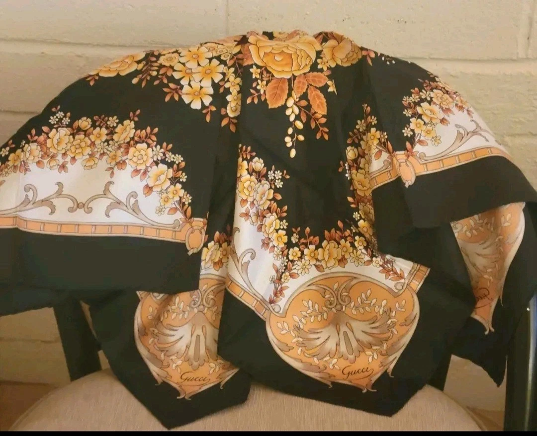 Gucci 100% Silk Vintage Scarves & Wraps for sale | eBay