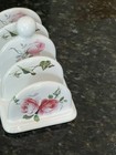 Vintage White Ceramic 4-Slice Toast Rack Holder. England Pottery. Kitchen Decor — photo 2