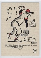 1961-63 Gad Fun Baseball Fun Sports Shorts Bill Phillips #56 3p9