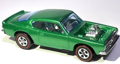  CUSTOM MADE REDLINE Hot Wheels King Kuda  Plymouth Barracuda  Metallic Green