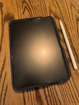 Apple iPad Mini 6th Gen , 64GB, Wi-Fi, Space Gray W/ Apple Pencil & Case Bundle
