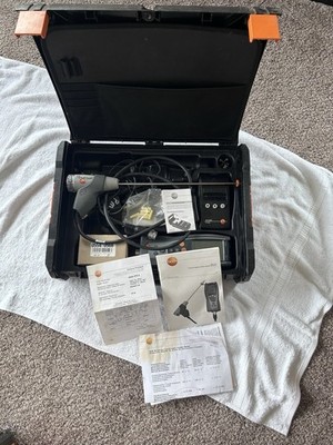 Testo 327-1 Flue Gas Analyzer Kit  with printer Untested With Charger