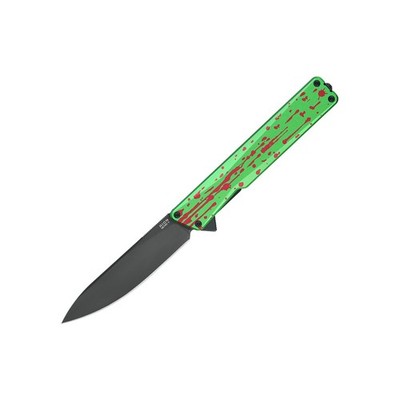 Olight Oknife AION Zombie Green Flipper Folding Pocket Knife, 3.53'' Nitro-V