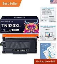 TN920XL TN920 Toner Cartridge High Yield Use for HL-L6210DW Printer 1x Black,...