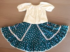 70  s Square Dance Skirt Set Outfit Full Circle Western Line Dance Clogging Read