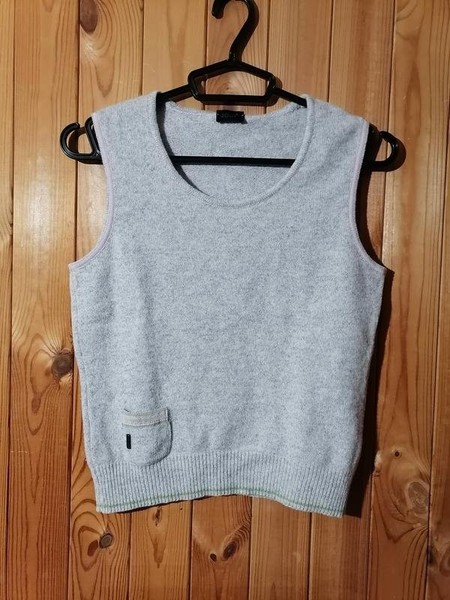 Women JOOP! Vest Grey Wool 36