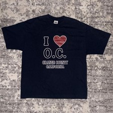 Y2K I Love Orange County California Souvenir Shirt