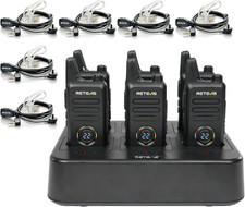 RT22S 2 Way Radios Rechargeable,Long Range Walkie Talkies with Earpiece and Mic