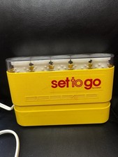 Vintage Clairol Set To Go Heated Hair Roller Set Curlers Retro Beauty Tested