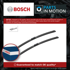 Image of 2x Wiper Blades (Pair) Flat / Aero type fits MERCEDES E220 2.2D Front 13 to 16