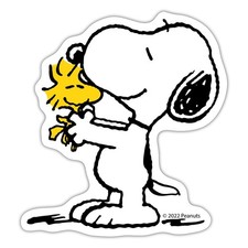 Peanuts Snoopy Und Woodstock Beste Freunde Sticker Aufkleber 10 cm Wasserfest
