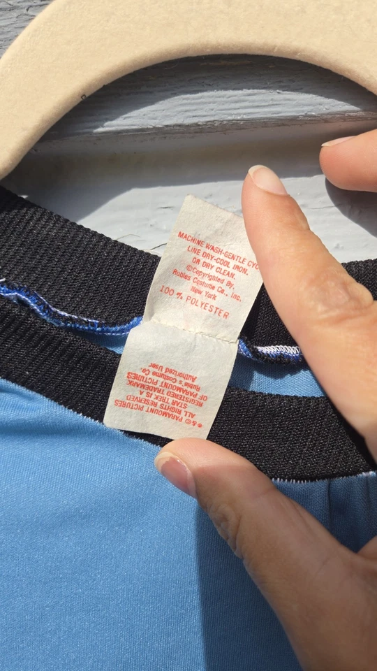 Star Trek Spock Disfraz Camisa Rubí Mediana, Azul Cosplay Uniforme Halloween Foto 4 de 4