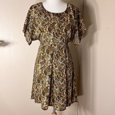 vtg ALL THAT JAZZ 90s Floral Fairy Romantic Sheer Babydoll Dress Large