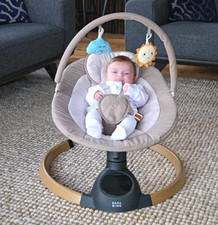 BABA BING HUB 2 Baby Swing Beige Sun & Cloud Toy Bar Newborn 0-6 Months