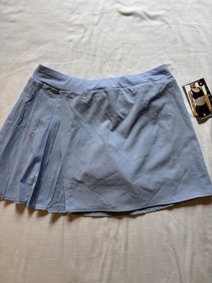 Avia Pleated Skort Pockets Polyester Lt Blue  Women's Small (4-6) NWT