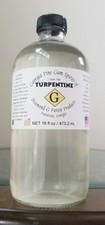 Georgia 100 Pure Gum Spirits Of Turpentine Distilled Pine Glass Bottle 16 Oz.