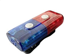 Police Warning Strobe Shoulder Lights Whistle Flashlight Magnet Safety Flash...