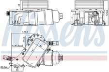 Ölkühler Motoröl ** FIRST FIT ** NISSENS 91339 Aluminium für RENAULT KADJAR 3 4