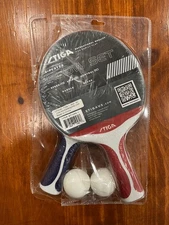 STIGA Flow Outdoor 2-Player Table Tennis Set  Two Outdoor Rackets - NEW OPEN BOX