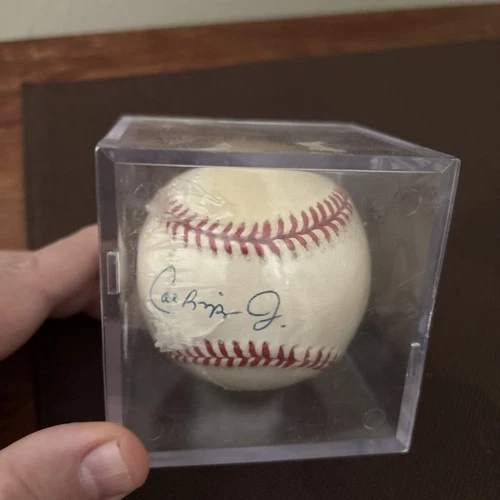 Cal Ripken Jr. Signed Baseball No COA Gene Budig American League Rare Orioles