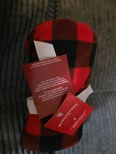 Wondershop Kids Size Small Fleece Pajama Pants Red/Black Plaid Flame Resist