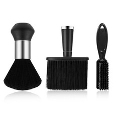 3pc Neck Duster Barber Brush Set Soft Nylon Hair Cutting Styling Cleaning Tool