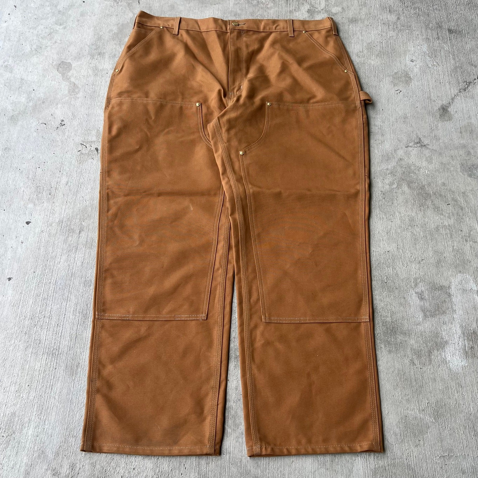 Vintage Carhartt Y2K brown double knee carpenter work pants