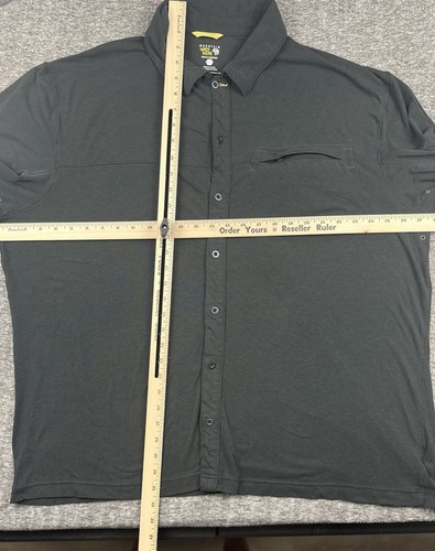 Mountain Hardware Frequentor Shirt Short Sleeve Button Up Men's XXL Black - Picture 9 of 13